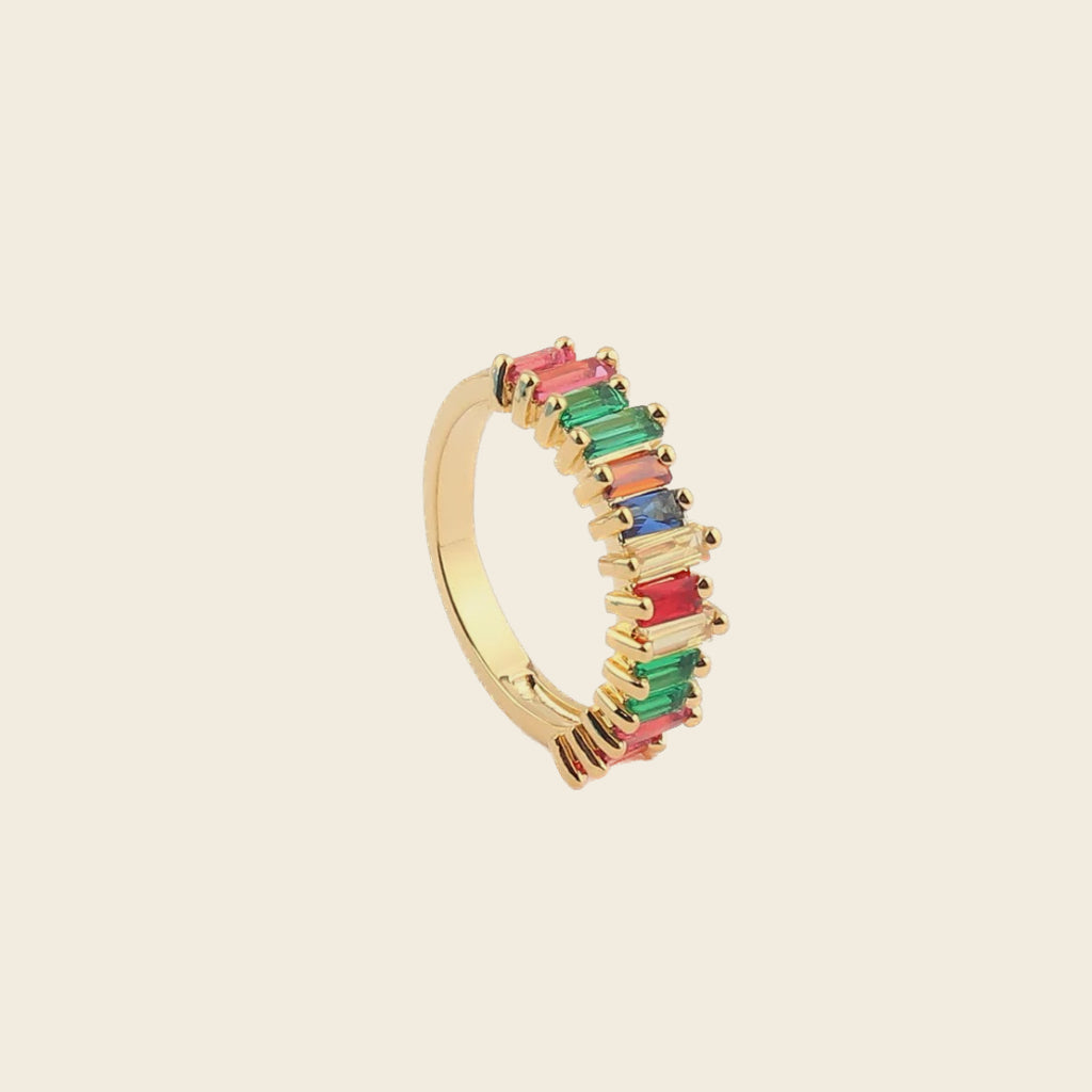 Rainbow - Multi-color Zircon Ring