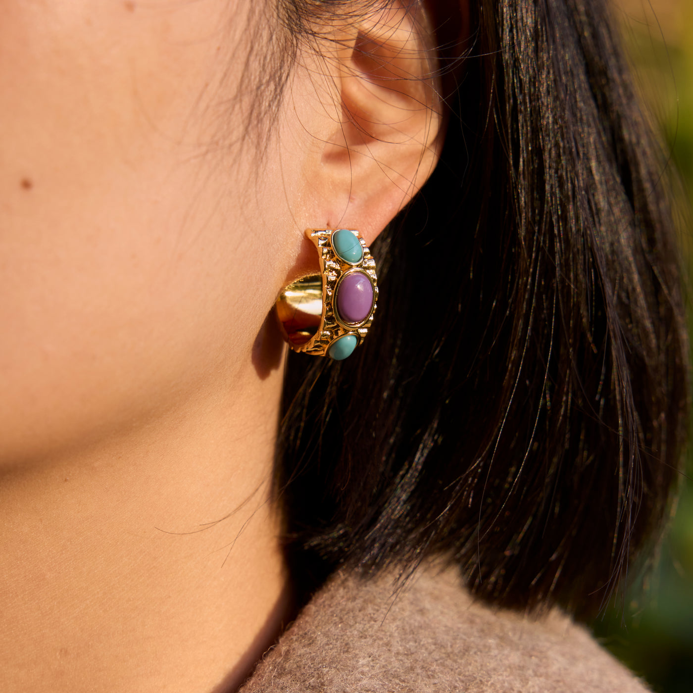 Flora-Pastel Gem earrings