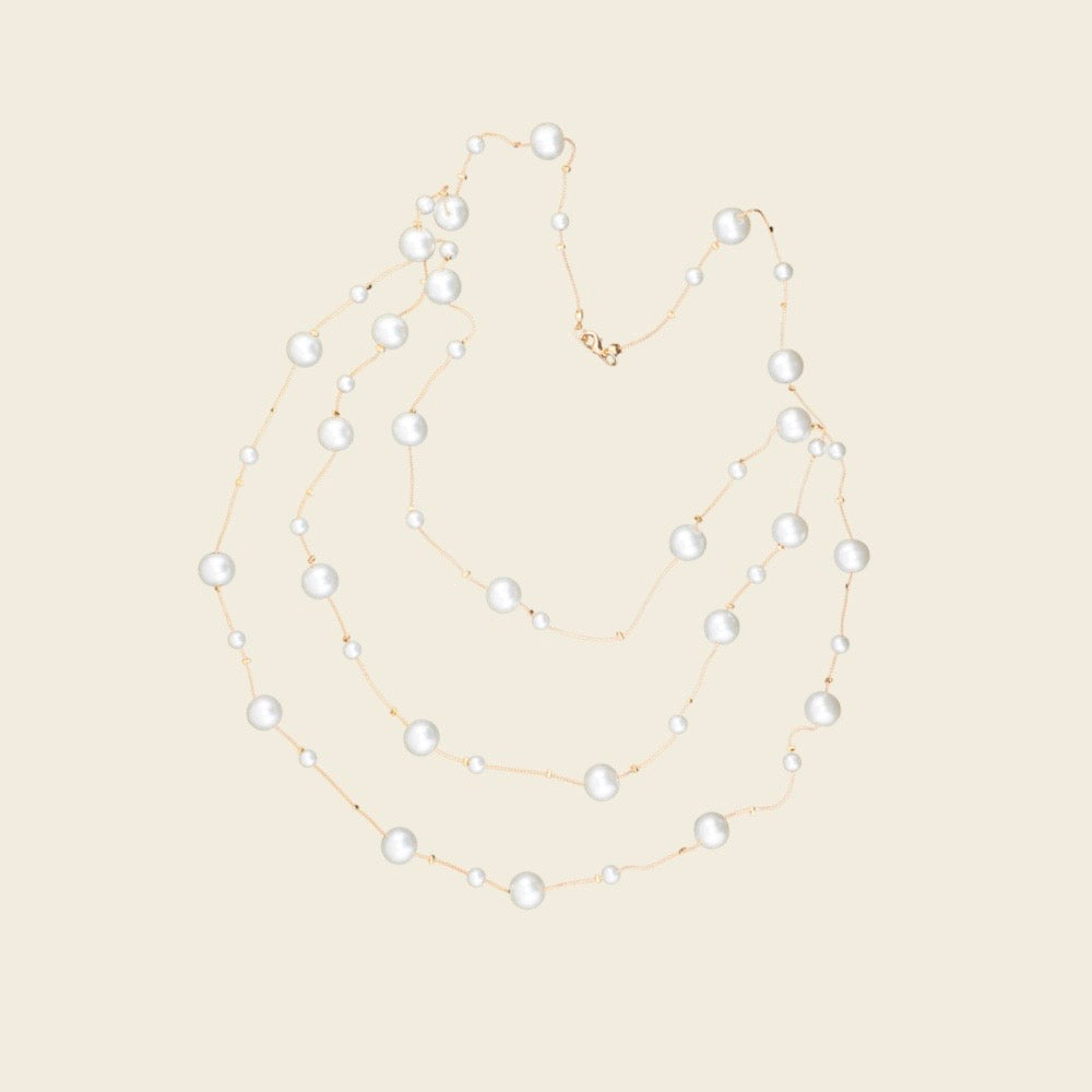 Caroline-Multi-way Wearing Pearl Necklace