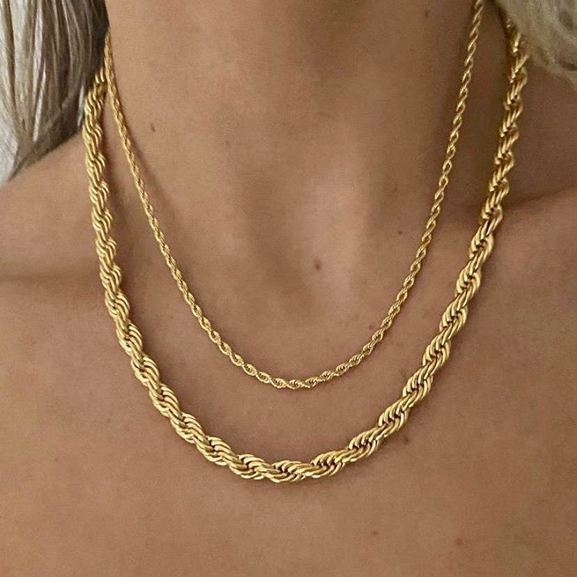 Lucky- 14K Gold Plated Chunky Necklace