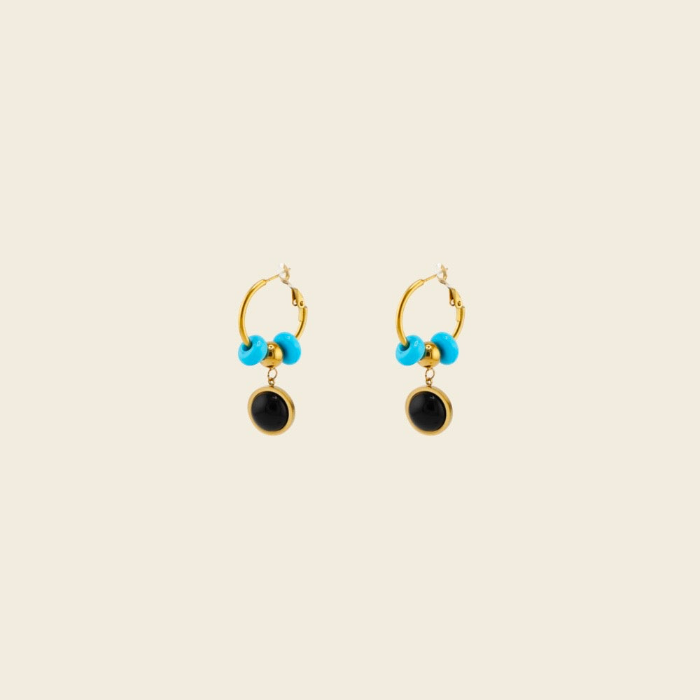 Posy - Boho Earrings Ornamented with Turquoise