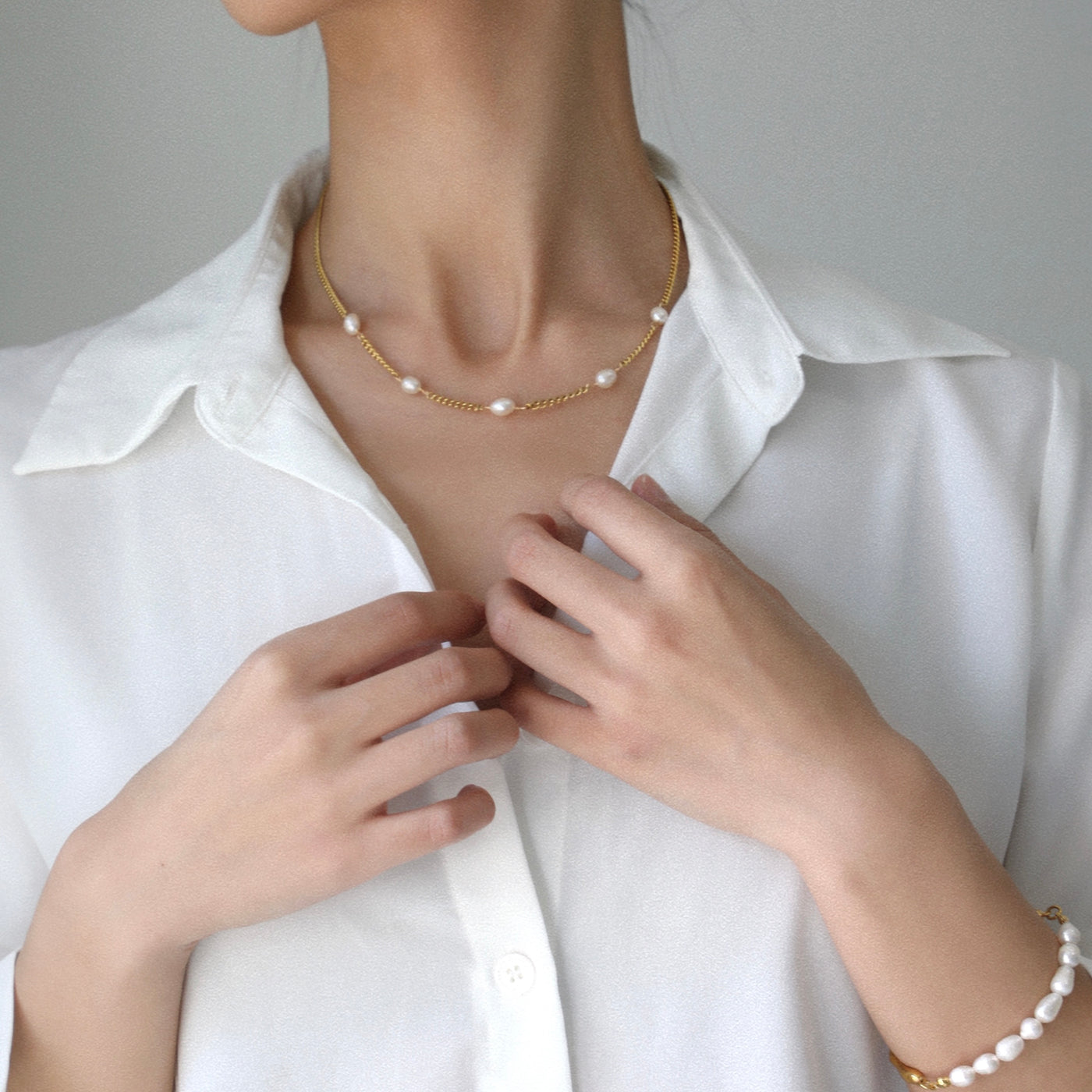 Clark-Vintage Pearl Necklace